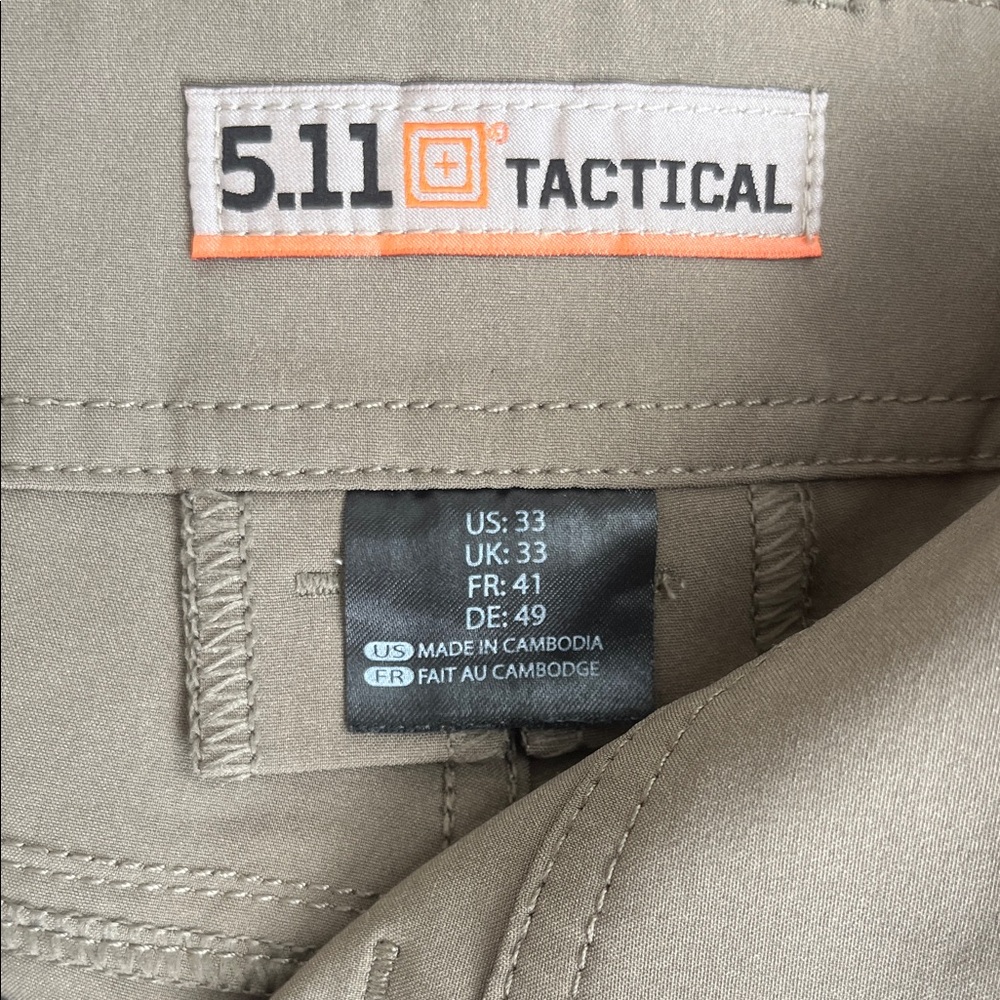 BUNDLE OF 2 5.11 Tactical Men's Cargo Shorts - Dark Blue and Khaki - Picture 2 of 6